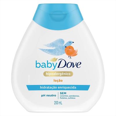 Loção Hidratante Baby Dove Hidratação Enriquecida 200 Ml