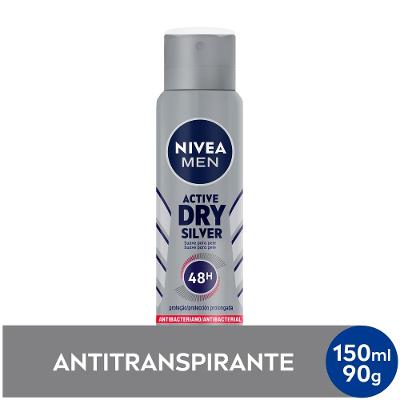 Desodorante Antitranspirante Nivea Men Aerossol Silver Protect 150ml