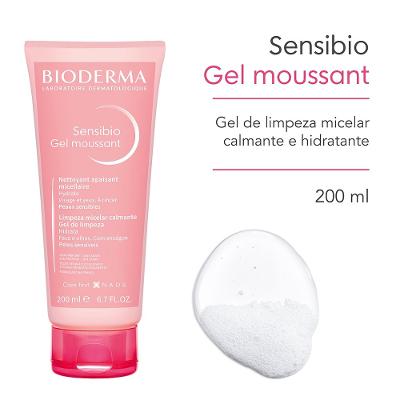 Gel De Limpeza Micelar Bioderma Sensibio 200ml