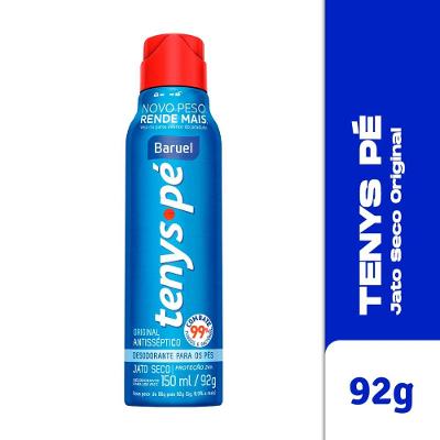 Tenys Pé Desodorante Para Os Pés Jato Seco Original 92g