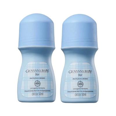 Kit Desodorante Giovanna Baby Blue Roll-on 2 Unidades Com 50% De Desconto