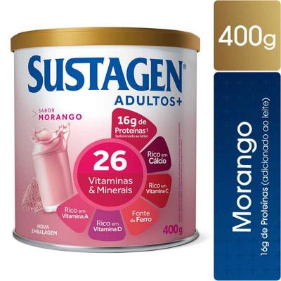 Complemento Alimentar Sustagen Adultos+ Sabor Morango Lata Com 400g