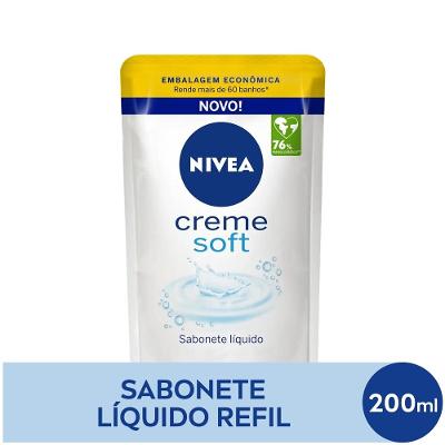 Sabonete Liquido Nivea Creme Soft Refil 200 Ml
