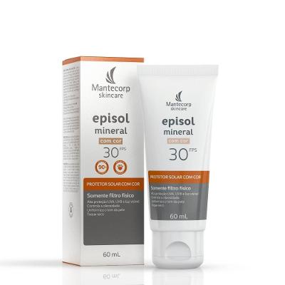 Protetor Solar Facial Episol Color Mineral Com Cor Fps 30 60ml