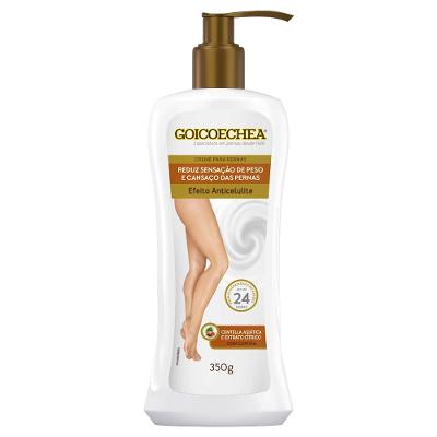Creme Para As Pernas Goicoechea Anticelulite Com Centella Asiática E Extrato Cítrico 350g
