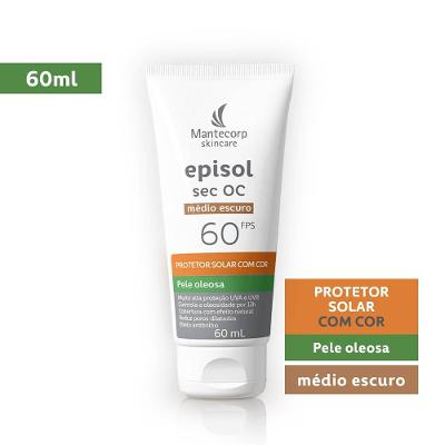 Protetor Solar Episol Sec Oc Medio Fps 60 60ml
