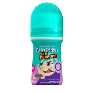 Desodorante Roll On Infantil Malvatrikids Sem Perfume 65ml