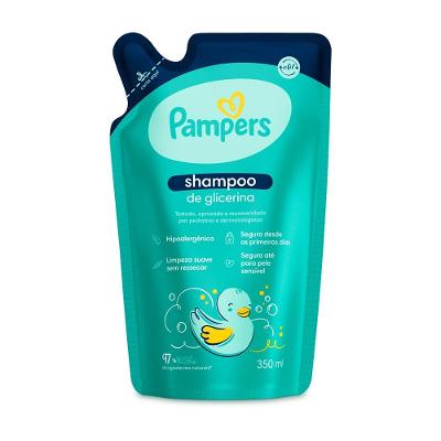 Shampoo Infantil Pampers Glicerina 350ml - Refil