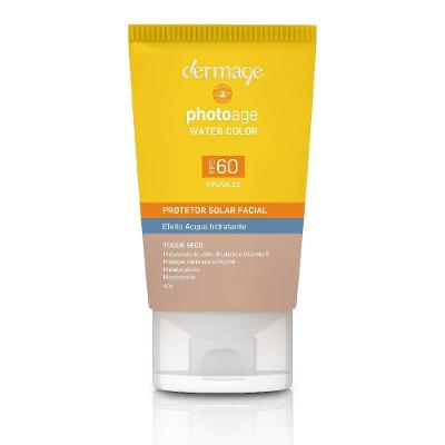 Protetor Solar Facial Dermage Photoage Water Fps 60 Color 40g
