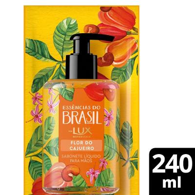 Sabonete Líquido Lux Essências Do Brasil Flor De Cajueiro 240ml - Refil