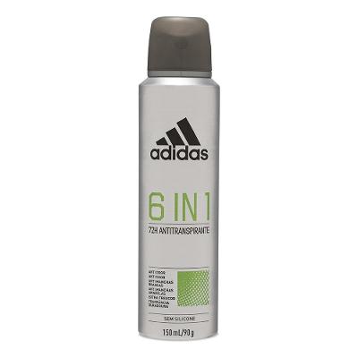 Desodorante Antitranspirante Aerossol Adidas Masculino 6 In 1 150ml