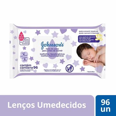 Lenços Umedecidos Johnson’s Baby Hora Do Sono 96 Unidades