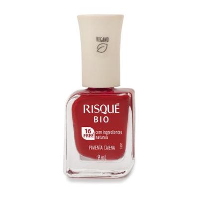 Esmalte Risqué Bio Vermelho Cremoso Pimenta Caiena 9ml