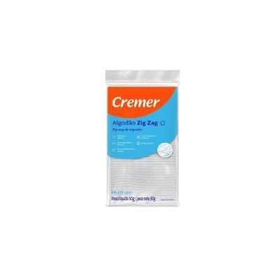 Algodao Zig Zag Multiuso Cremer 50g Com Zip Lock