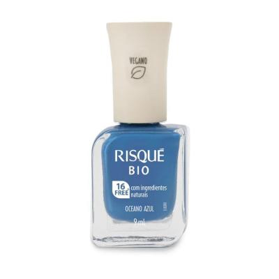 Esmalte Risqué Bio Azul Cremoso Oceano Azul 9ml