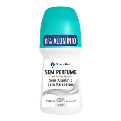 Desodorante Schraiber Rollon Sem Perfume, Sem Aluminio E Sem Parabenos 50ml