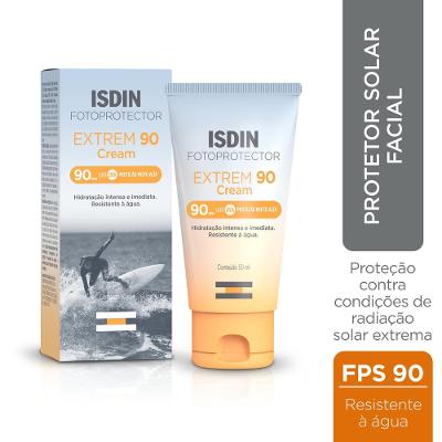 Protetor Solar Facial Isdina Lta Proteção Extrem 90 Fps90 50ml
