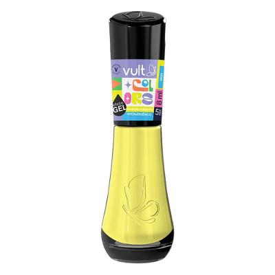 Esmalte Vult 5free Colors Amarelo Micareta 8ml