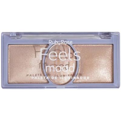 Paleta De Iluminador Feels Mood Ruby Rose Hb 7530/1 9g