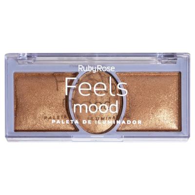 Paleta De Iluminador Feels Mood Ruby Rose Hb 7530/3 9g