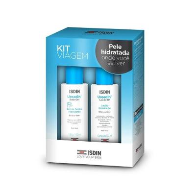 Kit De Viagem Isdin Ureadin Bath Gel De Banho + Loção Hidratante 100ml