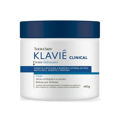 Creme Hidratante Corporal Theraskin Klaviê Clinical Pele Seca E Sensível 440g