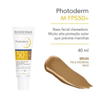 Protetor Solar Facial Bioderma Photoderm M Fps 50+ Cor 3.0 + Ação Clareadora 40ml