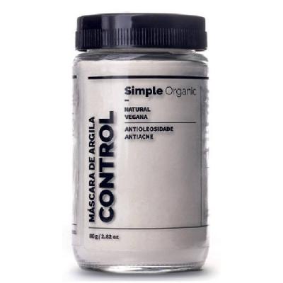 Mascara De Argila Simple Organic Control 80g