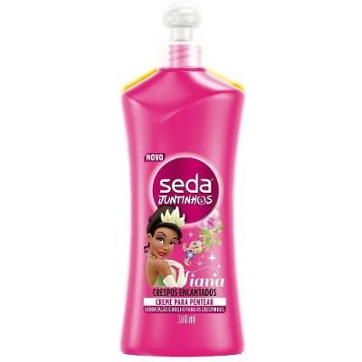 Creme Para Pentear Infantil Tiana Seda Juntinhos Crespos Encantados 300ml