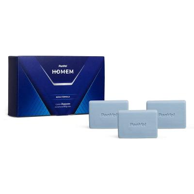 Kit Sabonetes Em Barra Panvel Homem 3 Unidades - 80g Cada