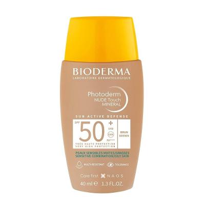 Protetor Solar Solar Facial Bioderma Photoderm Nude Touch Mineral Fps 50+ Cor 4.0 40ml