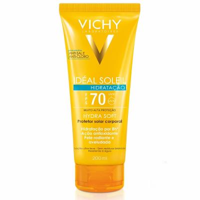 Protetor Solar Vichy Ideal Soleil Hydrasoft Fps 70 200 Ml