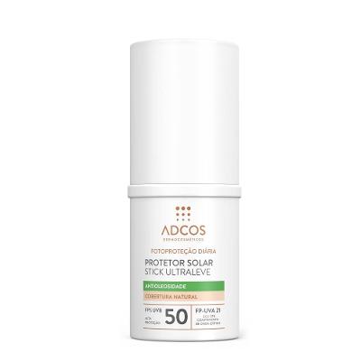 Protetor Solar Facial Adcos Stick Ultraleve Fps 50 Beige 15g