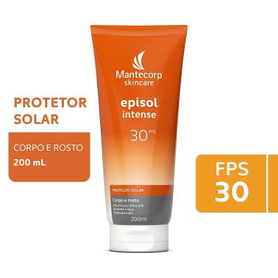 Protetor Solar Episol Intense Corpo E Rosto Fps 30 200ml