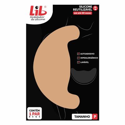 Modelador Para Seios Lib Silicone Reutilizável Tamanho P 1 Par