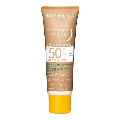 Protetor Solar Facial Bioderma Photoderm Cover Touch Mineral Fps 50+ Cor 4.0 40g