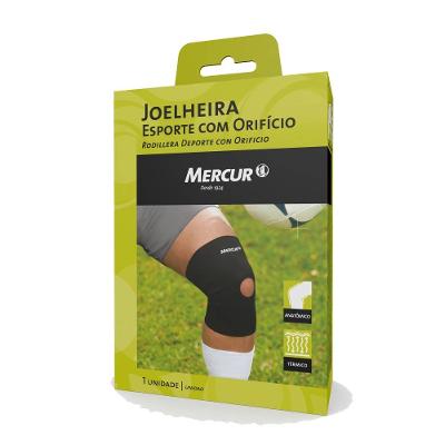 Joelheira Esporte Com Orifício Mercur Pp