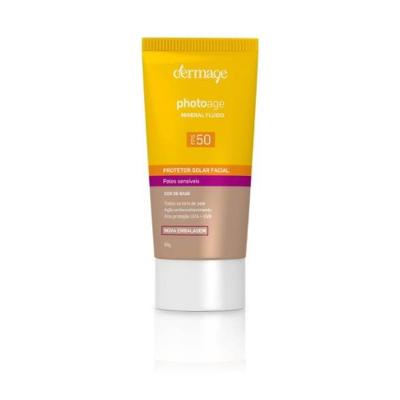 Protetor Solar Dermage Photoage Mineral Fluido Fps 50 50ml