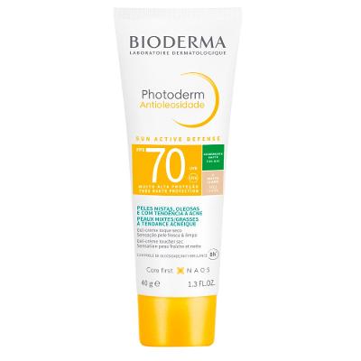 Protetor Solar Facial Bioderma Photoderm Antioleosidade 1.0 Muito Claro Fps70 40g