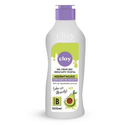 Gel Creme Deo Hidratante Corporal Cloy Vitamina B 200ml