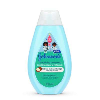 Condicionador E Máscara Infantil Para Cabelos Crespos Johnson’s Blackinho Poderoso 380ml