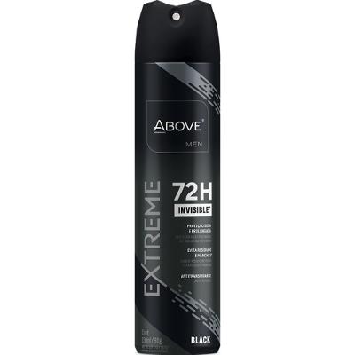 Desodorante Aerossol Above Extreme Black Invisible 72h 200ml