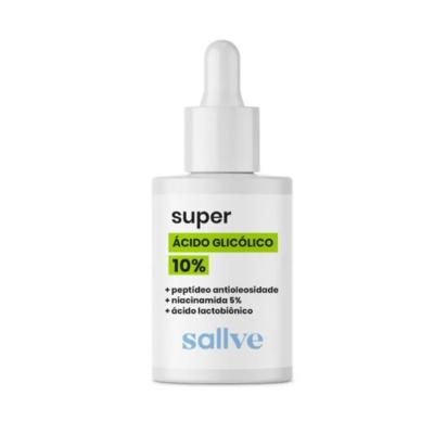 Sérum Facial Antiacne Super Ácido Glicólico 10% Sallve 30ml