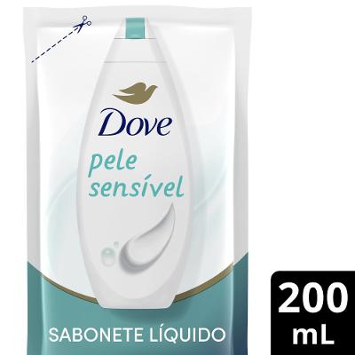 Sabonete Líquido Dove Pele Sensível Refil 200ml