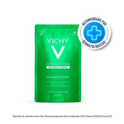 Gel De Limpeza Profunda Vichy Normaderm Pele Mista A Oleosa Refil 240g
