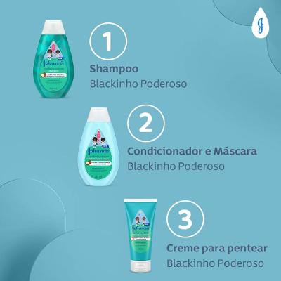 Creme Para Pentear Johnsons Kids Blackinho Poderoso 200ml