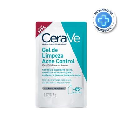 Gel De Limpeza Cerave Acne Control Pele Normal A Acneica 227g - Refil