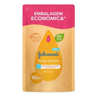 Shampoo Johnsons Baby Glicerina Refil 180ml