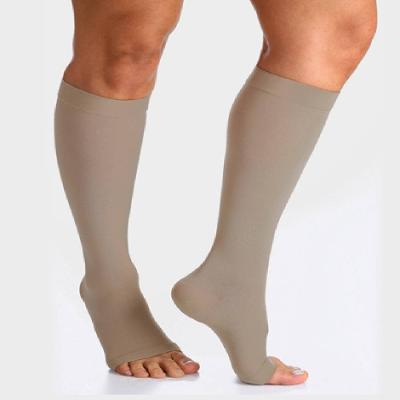 Meia Sigvaris Select Comfort Premium Panturrilha Compressão 20-30 Mmhg M Normal Pont Aberta Nat Esc