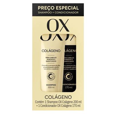 Kit Ox Colágeno Shampoo 200ml + Condicionador 170ml